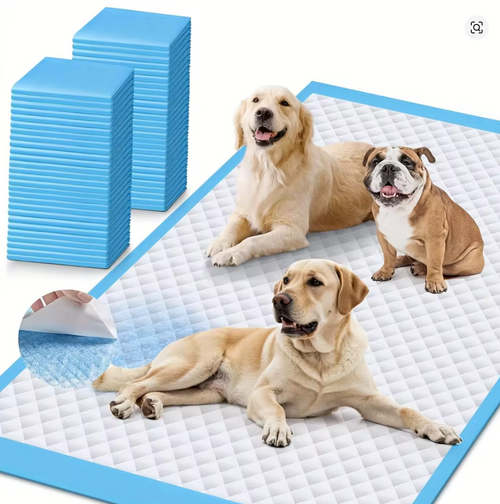 Disposable Dog Pee Pads, 5-Layer Leak-Proof, Quick-Dry